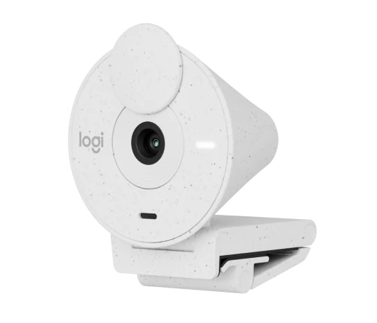 Веб-камера Logitech Webcam Brio 300, 1920x1080, Off-White, защитная шторка, USB-C, [960-001442]