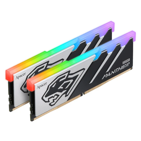 Оперативная память Apacer DDR5 32GB 5600MHz DIMM Panther RGB Gaming Memory CL40 1.25V Kit (2x16GB) (Retail) 2048*8 Heat Sink (Retail) 3 years (AH5U32G56C5229BAA-2)