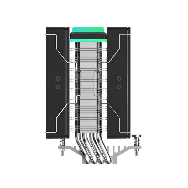 Кулер для процессора Ocypus Delta A40 SE BK Dual Fan ARGB, 2x120mm ARGB FAN, Top ARGB Panel, 4 HEAT PIPES, 4-PIN PWM, 800-1800 RPM, 31DBA, HYDRO BEARING, LGA115X/1200/1700/18XX, AM4/AM5