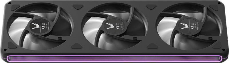 Вентилятор для корпуса Formula V Line AIR FUSION 3 BK REVERSE, 360x120x28mm, ARBG 3pin + PWM 4pin, 500-1800 RPM, 37.83 DBA MAX, HYDRO BEARING