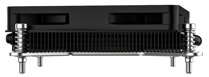Кулер для процессора ID-COOLING IS-23i BLACK LGA1851/1700/1200/115X низкопрофильный высота 23mm (48шт/кор, TDP 45W, PWM, 2 тепл.трубки, медная база, FAN 80mm) BOX
