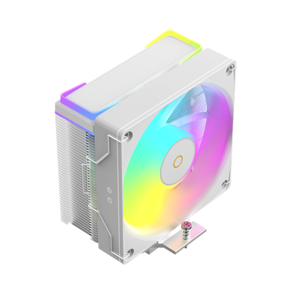 Кулер для процессора Ocypus Delta A40 SE WH ARGB, 120mm ARGB FAN, Top ARGB Panel, 4 HEAT PIPES, 4-PIN PWM, 800-1800 RPM, 31DBA, HYDRO BEARING, LGA115X/1200/1700/18XX, AM4/AM5