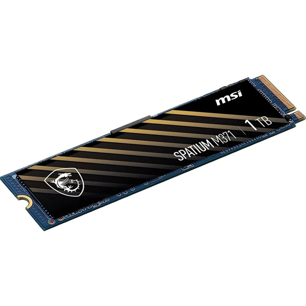 Твердотельный накопитель MSI SSD SPATIUM M371 1TB M.2 2280 PCle 3.0 NVMe R2350/W1700MB/s 3D NAND TLC MTBF 1.5M 90000/280000 IOPS 210TBW