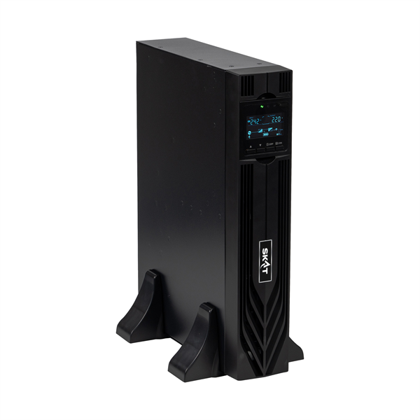 Источник бесперебойного питания (8764) SKAT-UPS 1500-RACK-ON-3X9 P3 - ИБП 1500 Вт, On-Line, синус, встр. АКБ 36В (3x9Ач), 2хSchuko