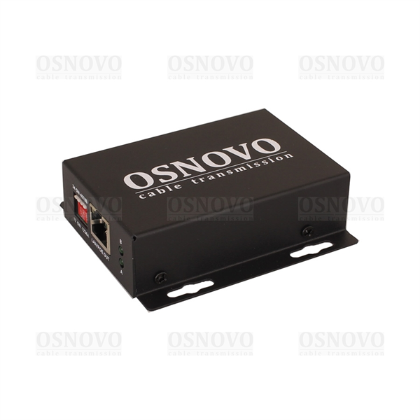 Удлинитель Ethernet+PoE OSNOVO E-PoE/1A PoE удлинитель 10M/100M Fast Ethernet на 400м (до 30W). Увеличение расстояния передачи данных + питание на 100м (В режиме "S" - до 400м). Совместим с оборудованием PoE IEEE 802.3af/at.