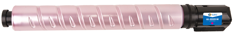 Тонер-картридж G&G toner-cartridge для Canon iR ADVANCE C5535/C5535i/C5535F/C5540/C5540i/C5540F/C5550/C5550i/C5550F/C5560/C5560i/C5560F пурпурный с чипом 60 000 стр. C-EXV51M 0481C002 гарантия 36 мес. распродажа ос