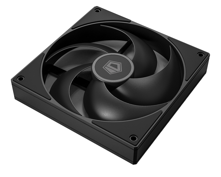 Вентилятор для корпуса ID-COOLING AS-140-K 140x140x25мм (60шт./кор, PWM, резиновые углы, черный, 300-1800об/мин, супертихий) BOX