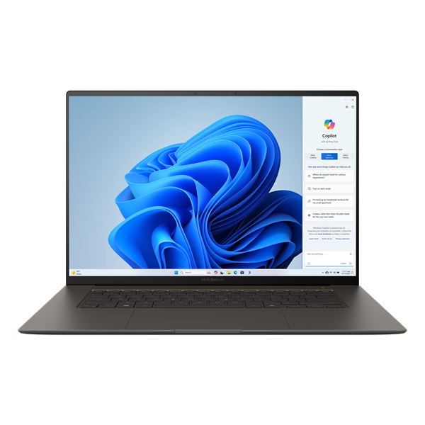 ASUS Zenbook S 16 UM5606WA-RK236W AMD Ryzen AI 9 HX 370 2.0GHzLPDDR5X 32GB 1TB PCIE G4 SSDRadeon 890M Graphics 16" OLED WQXGA+ BEND GLARE GG,400NITS 120Hz WIN11 HOME 1.20 kg Zumaia Gray