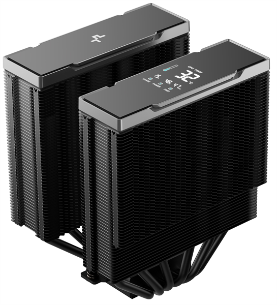 Кулер для процессора DEEPCOOL AK620 G2 DIGITAL NYX LGA1851/1700/1200/115X/AM5/AM4 (8шт/кор, TDP 260W, PWM, DUAL Fan 120mm, 6 тепл. трубок, Copper Base, черный) RET (R-AK620G2-BKNNMN-GJD-1)