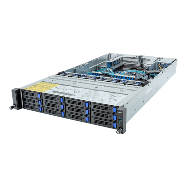 Gigabyte Server Platform R283-S94 / 2U / 2xIntel (Gen 4/5) / 2xHS / 32xDIMM / 12xLFF SAS/SATA + 2xSFF SAS/SATA / 2xGbE / 2xOCP 3.0 / 4xFHHL / 2x1300W / Rails