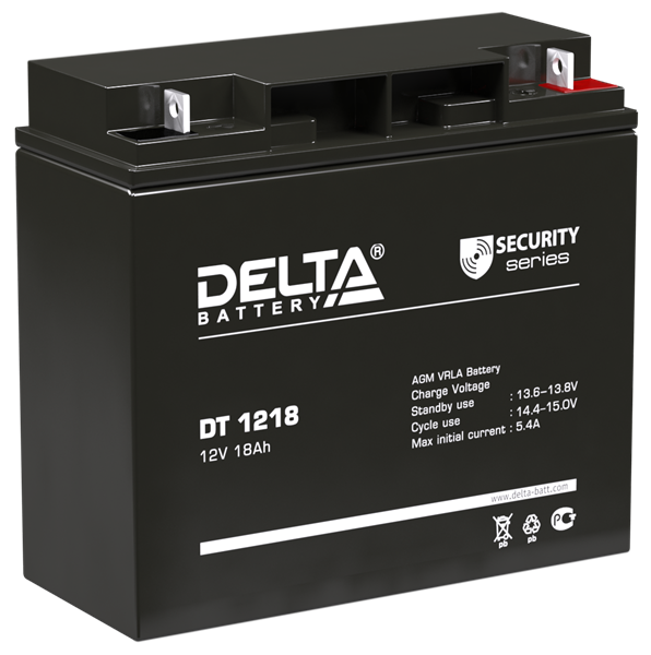 Аккумуляторная батарея Delta Аккумуляторная батарея для ОПС DT 1218 (12V / 18Ah) (4614010040015)