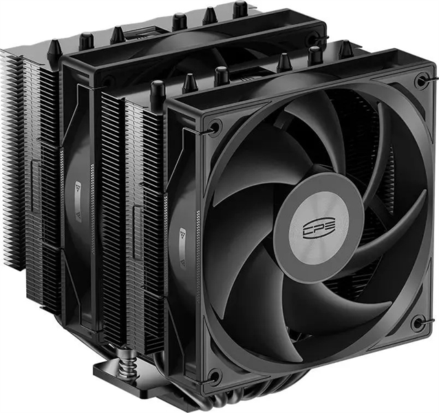 Кулер для процессора PCCooler RT620PRO BK, 2x120mm FAN, 6 HEAT PIPES, 4-PIN PWM, 500-2200 RPM, 34.9 DBA, HYDRO BEARING, LGA 1851/1700/1200/115X, AMD AM5/AM4