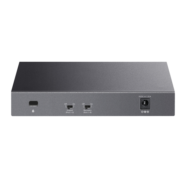 коммутатор TP-Link LS108GP, 8-Port Gigabit Desktop Switch with 8-Port PoE+, 62 W, 250m