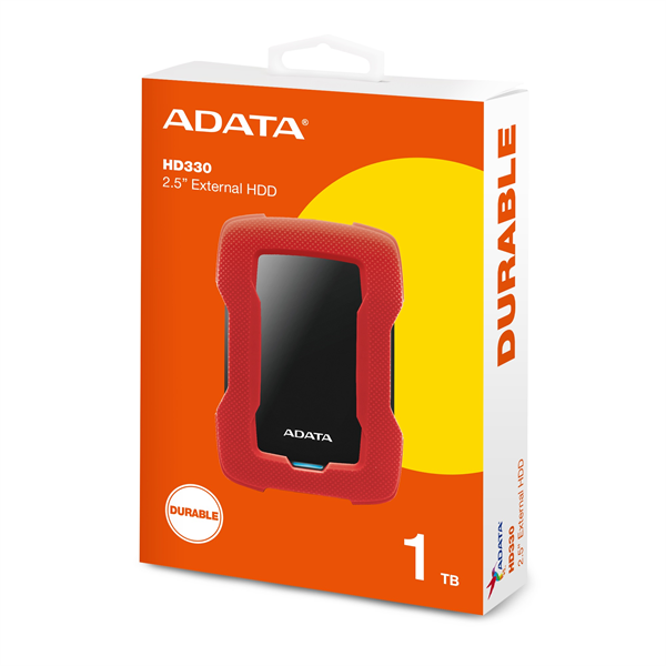Внешний накопитель External HDD ADATA 1TB USB 3.2 Gen 1 (USB 5Gbps) COLOR BOX red