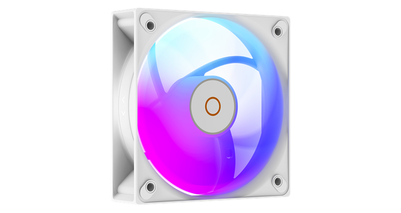 Кулер для процессора Ocypus Gamma A40 WH ARGB Digital, 100mm ARGB FAN, Top Display Panel, 4 HEAT PIPES, 4-PIN PWM, 600-2400 RPM, 29.5DBA, HYDRO BEARING, LGA115X/1200/1700/18XX, AM4/AM5