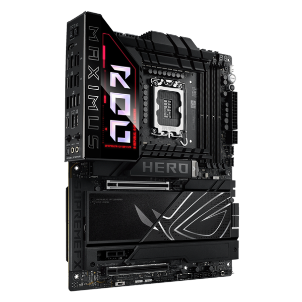 Материнская плата ASUS ROG MAXIMUS Z890 HERO, LGA1851, Z890, 4*DDR5, 4*SATA, 6*M.2, 8*USB 3.2, Type-C, 2*PCIx16, 1*PCIx1, 2*Thunderbolt™ 4, HDM, ATX; 90MB1ID0-M0EAY0