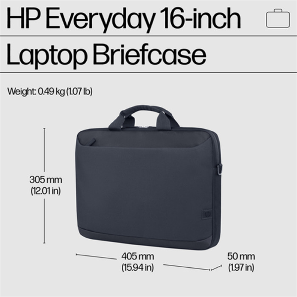 Case HP Everyday 16 Odyssey Gray Laptop Briefcase cons