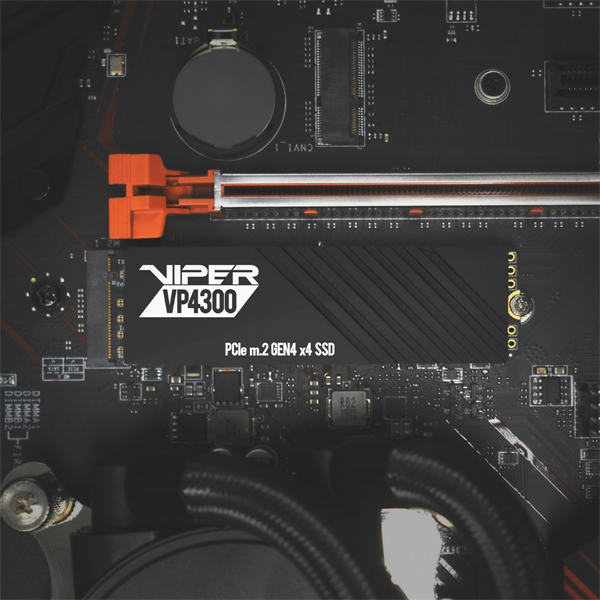 Твердотельный накопитель Patriot Viper VP4300 1TB M.2 2280 NVMe PCIe 4.0 x4 R7400/W5500 TBW 1000TB DRAM-Buffered 3D NAND TLC