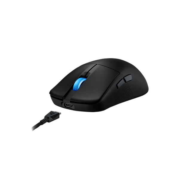 Мышь ASUS ROG HARPE ACE MINI, 49g, 2.4GHz RF, Bluetooth 5.1, 36K DPI sensor, 5 Programmable Buttons, Black