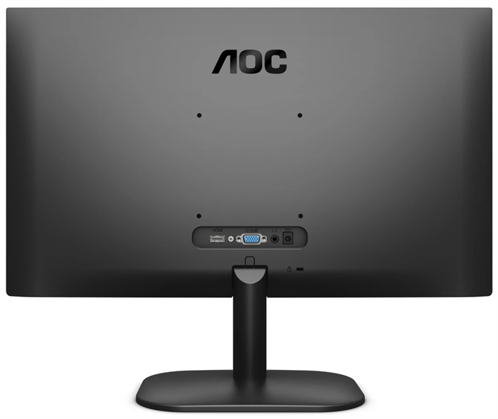 Монитор 21,5" AOC 22B2AM 1920x1080, LED, 16:9, VA, 250cd, 3000:1, 20M:1, 4ms, 178/178, VGA, HDMI, 75Hz, Speakers, Tilt, Внеш, VESA, Black, 3y
