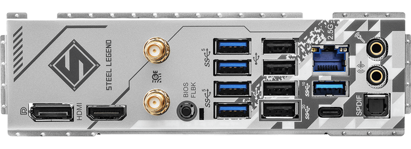 Материнская плата ASROCK B650 STEEL LEGEND WIFI, AM5, B650, 4*DDR5, 2*SATA, 3*M.2, 5*USB 3.2, 2*USB 2.0, Type-C, 2*PCIx16, 1*M.2 (Key E), HDMI+DP, ATX