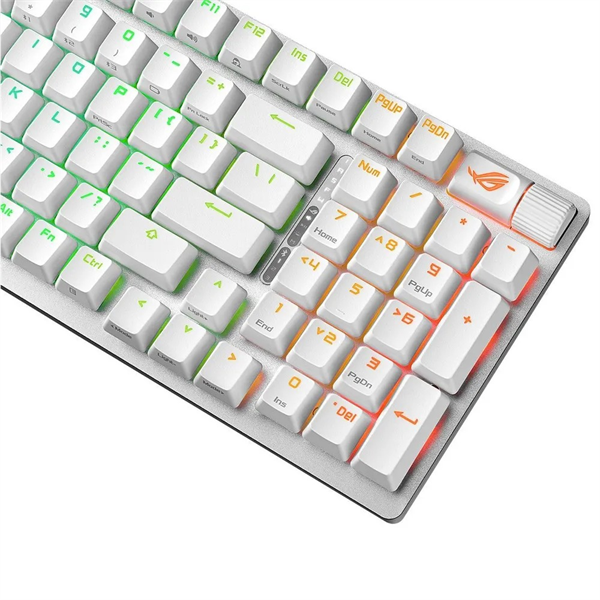Клавиатра ASUS ROG STRIX SCOPE II 96 WIRELESS, 2.4 GHz RF, Bluetooth, 96%, PBT, White