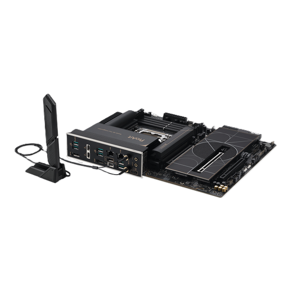 Материнская плата ASUS PROART Z890-CREATOR WIFI, LGA1851, Z890, 4*DDR5, 4*SATA, 5*M.2, 6*USB 3.2, 1*USB 2.0, Type-C, 3*PCIx16, DP+HDMI, ATX; 90MB1JD0-M0EAY0