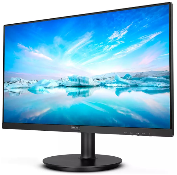 23,8" Philips 242V8LA 1920x1080 LED, 16:9, VA, 250cd, 3000:1, MID, 4ms, 178/178, D-Sub, HDMI, DP, 75Hz, Speakers, Tilt, Внутр, VESA, Black 3y