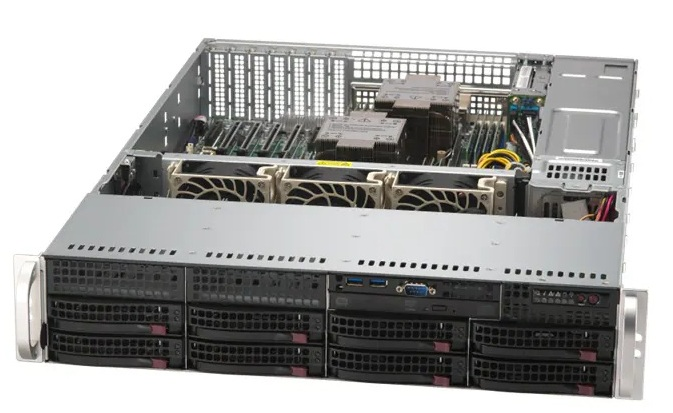 Сервер Supermicro SuperServer 2U 622B-TRT 1x6530P /1x64GB/ 1xSSD SATA 480GB/ SFT-DCMS-SINGLE