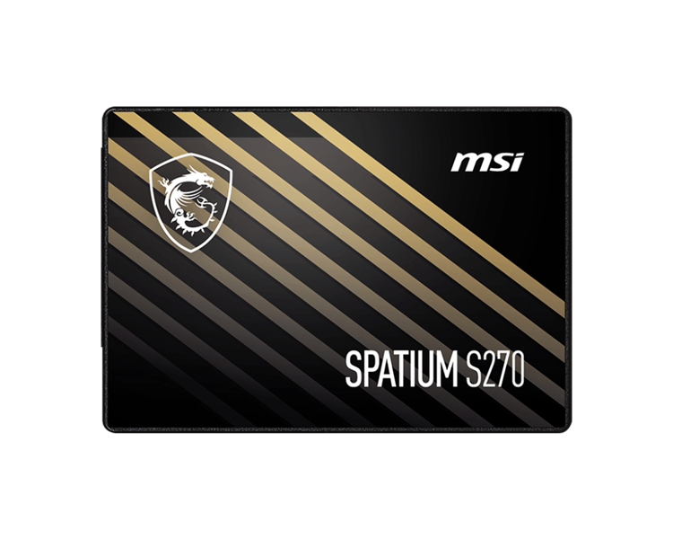 Твердотельный накопитель MSI SSD SPATIUM S270 240GB SATA III 2.5" R500/W400MB/s 3D NAND TLC MTBF 2M 50000/80000 IOPS 110TBW