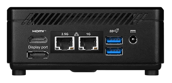 Персональный компьютер MSI Cubi 5 1M Core i5-1235U (1.3GHz), NoMemory, noHDD, noSSD, Intel Graphics, noDVD, WiFi, BT, 65W, no keyboard&mouse, noOS, 1y war-ty, Black
