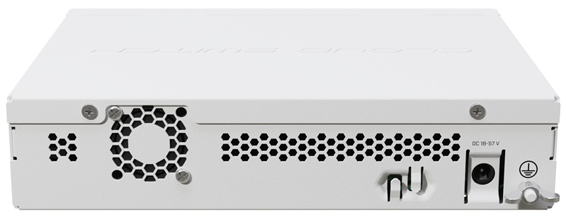 Коммутатор MikroTik Cloud Router Switch CRS310-1G-5S-4S+IN with 800 MHz CPU, 256 MB RAM, 4xSFP+, 5xSFP cages, 1xGBit LAN port, RouterOS L5, desktop case, rackmount ears, PSU