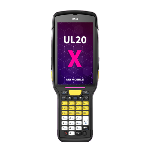Терминал сбора данных M3 Mobile UL20X Android 10.0 GMS, FHD, LTE(4G), 802.11 a/b/g/n/ac, SE5800 ER, Rear Camera, BT, GPS, NFC(HF), 4G/64G, 35K, Std Bat incl & Bullet Proof Film, Hand Strap. Req CRD&PWR