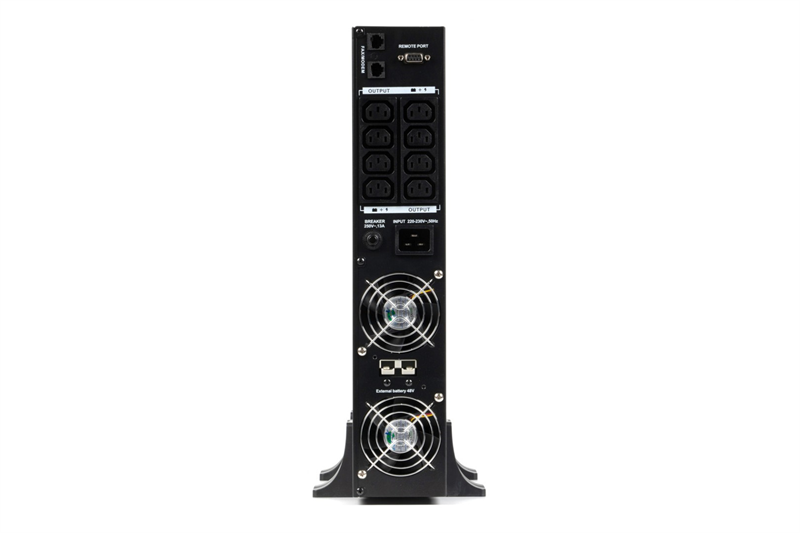 Источник бесперебойного питания (8960) Бастион RAPAN-UPS 3000 RACK+4x9Ah 3000ВА/2100Вт 2U/Line-Interactive/АКБ 9Ачх4/220В/8хС13/1,5 л.г (RAPAN-UPS 3000-RACK-IN-4X9-E)