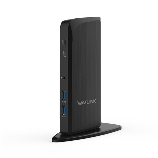 Док-станция Docking Station WAVLINK USB-C&USB3.0 Universal with 65W PowerDelivery Include 20V/5A PowerAdapter/4xUSB3.0/2xUSB-C/1xHDMI 4K 30HZ/1xHDMI 2K 50HZ/1xDVI/DVItoVGA adapter/1xGigabit LAN/1xAudio In/Out
