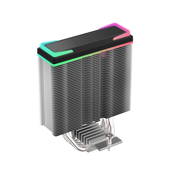 Кулер для процессора Ocypus Delta A40 SE BK Dual Fan ARGB, 2x120mm ARGB FAN, Top ARGB Panel, 4 HEAT PIPES, 4-PIN PWM, 800-1800 RPM, 31DBA, HYDRO BEARING, LGA115X/1200/1700/18XX, AM4/AM5