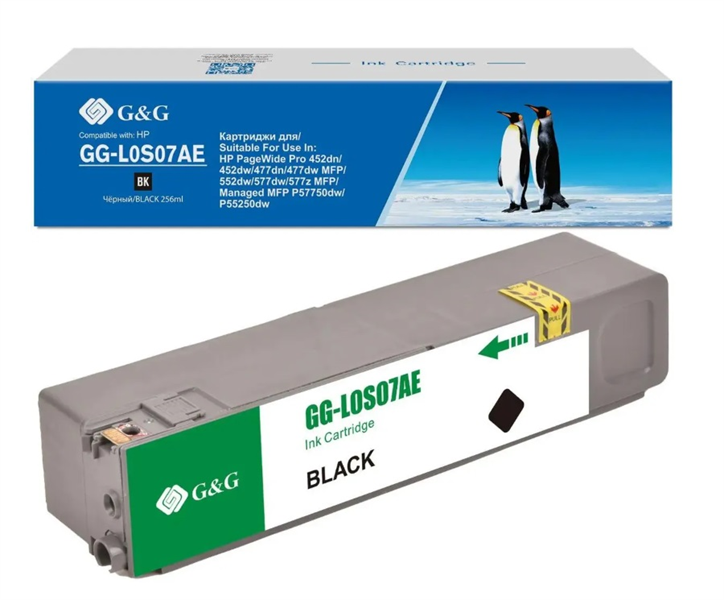 Картридж Cartridge G&G для HP 973X PageWide увеличенной емкости, для PW Pro 477/452, черный (10000 стр.)