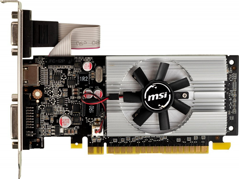 Видеокарта MSI N210-1GD3/LP GeForce 210 1024Mb 64 DDR3 460/800 DVIx1 HDMIx1 CRTx1 low profile RTL