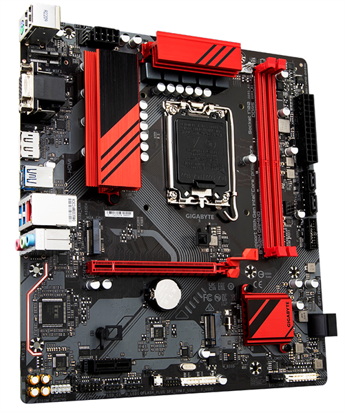 Материнская плата GIGABYTE B760M GAMING, LGA1700, B760, 2*DDR5, 4*SATA, 2*M.2, 3*USB 3.2, 2*USB 2.0, 1*PCIx16, `*PCIx1, D-Sub+HDMI+DP, mATX