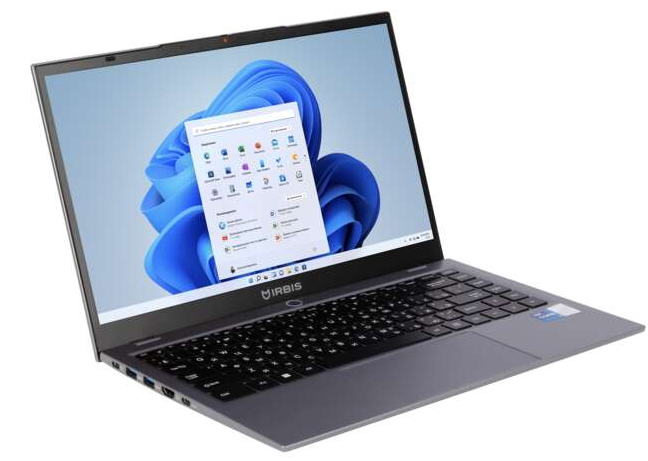 Ноутбук IRBIS 14NBP3007 14" FHD (1920x1080) IPS 300cd,Core i5-1335U,16Gb DDR4-3200(1),512Gb SSD,Wi-Fi 6+BT 5,48Wh,Metal case,Kbd Backlit,FPS,TPM 2.0,1.55kg,Grey,3yw,Win11Pro