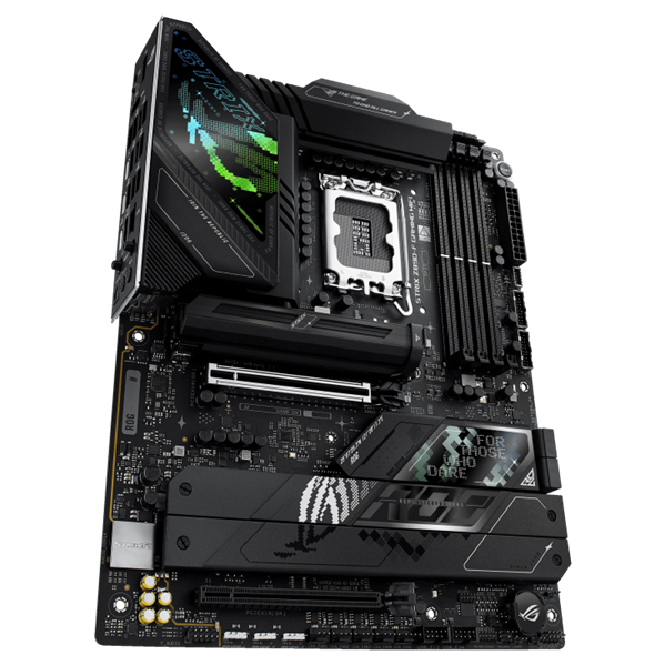 Материнская плата ASUS ROG STRIX Z890-F GAMING WIFI, LGA1851, Z890, 4*DDR5, 4*SATA, 5*M.2, 8*USB 3.2, 2*Type-C, 2*PCIx16, 2*Thunderbolt™ 4, HDMI+DP, ATX; 90MB1I40-M0EAY0