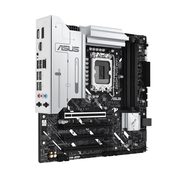 Материнская плата ASUS PRIME Z890M-PLUS WIFI, LGA1851, Z890, 4*DDR5, 6*SATA, 3*M.2, 5*USB 3.2, 4*USB 2.0, Type-C, 3*PCIx16, HDMI+DP, mATX; 90MB1J80-M0EAY0