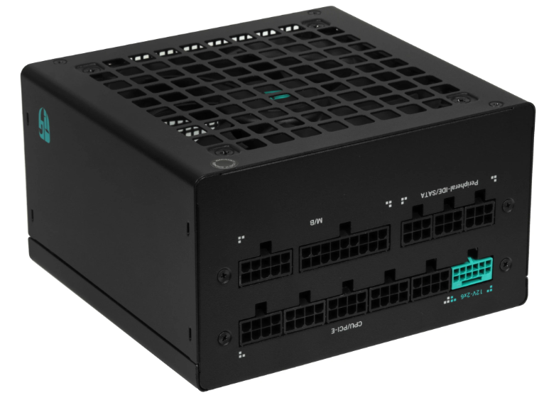 Блок питания Deepcool GAMERSTORM PQ850G (ATX 3.1, 850W, Full Cable Management, PWM 120mm fan, 80+ GOLD, Active PFC + Half Bridge + DC/DC, Full Japanese Capasitors, Gen5 PCIe) RET (R-PQ850G-FD0B-WGEU-V1)