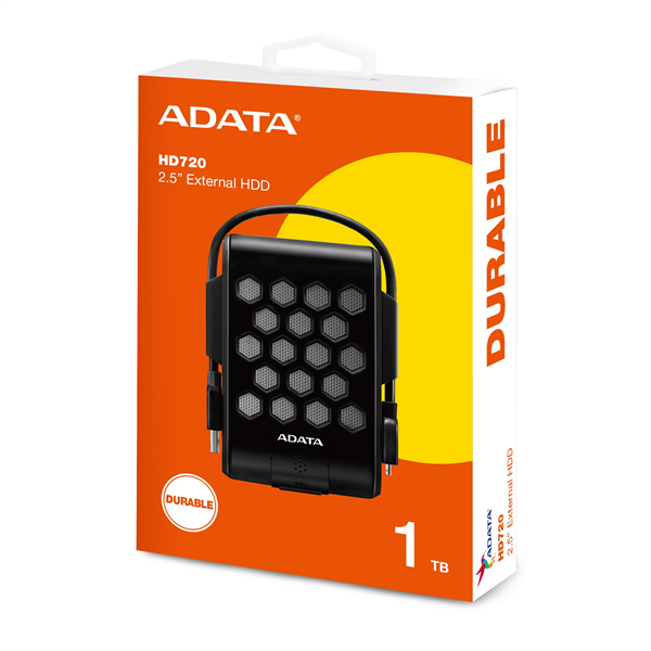 Внешний накопитель External HDD ADATA 1TB USB 3.2 Gen 1 (USB 5Gbps) COLOR BOX black