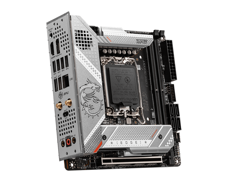 Материнская плата MSI MPG Z790I EDGE WIFI LGA1700,2DDR5,1PCI-Ex16,3M.2,4SATA3,2USB3.2Gen2x2, 2USB3.2