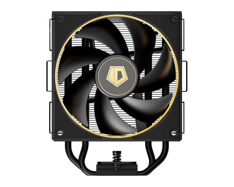 Кулер для процессора ID-COOLING FROZN A410 GDL LGA1700/1200/115X/AM5/AM4 (10шт/кор, TDP 220W, PWM, 4 тепл.трубки прямого контакта, FAN 120mm, черно-золотой) RET