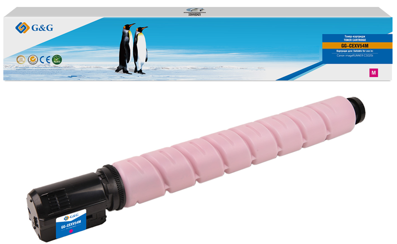 Тонер-картридж G&G toner-cartridge для Canon iR C3025i пурпурный с чипом 8 500 страниц C-EXV54M 1396C002 гарантия 36 мес. распродажа остатков