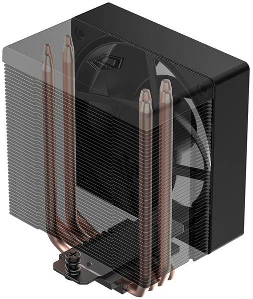 Кулер для процессора ID-COOLING SE-904-XT BLACK LGA1851/1700/1200/115X/AM5/AM4 (16шт/кор, TDP 180W, PWM, 4 тепл.трубки прямого контакта, FAN 100mm) RET