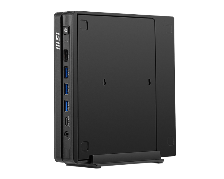 Персональный компьютер MSI Pro DP10 A14MG Mini Core i3-14100 (3.5GHz), 8Gb(8*1) DDR5 SO-DIMM, 512GB SSD M.2, Intel Graphics, noDVD, WiFi, BT, 120W, noOS, 1y war-ty, Black