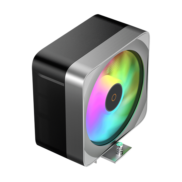 Кулер для процессора Ocypus Delta A40 EX BK ARGB, 120mm ARGB FAN, 4 HEAT PIPES, 4-PIN PWM, 500-1800 RPM, 29DBA, HYDRO BEARING, LGA115X/1200/1700/18XX, AM4/AM5
